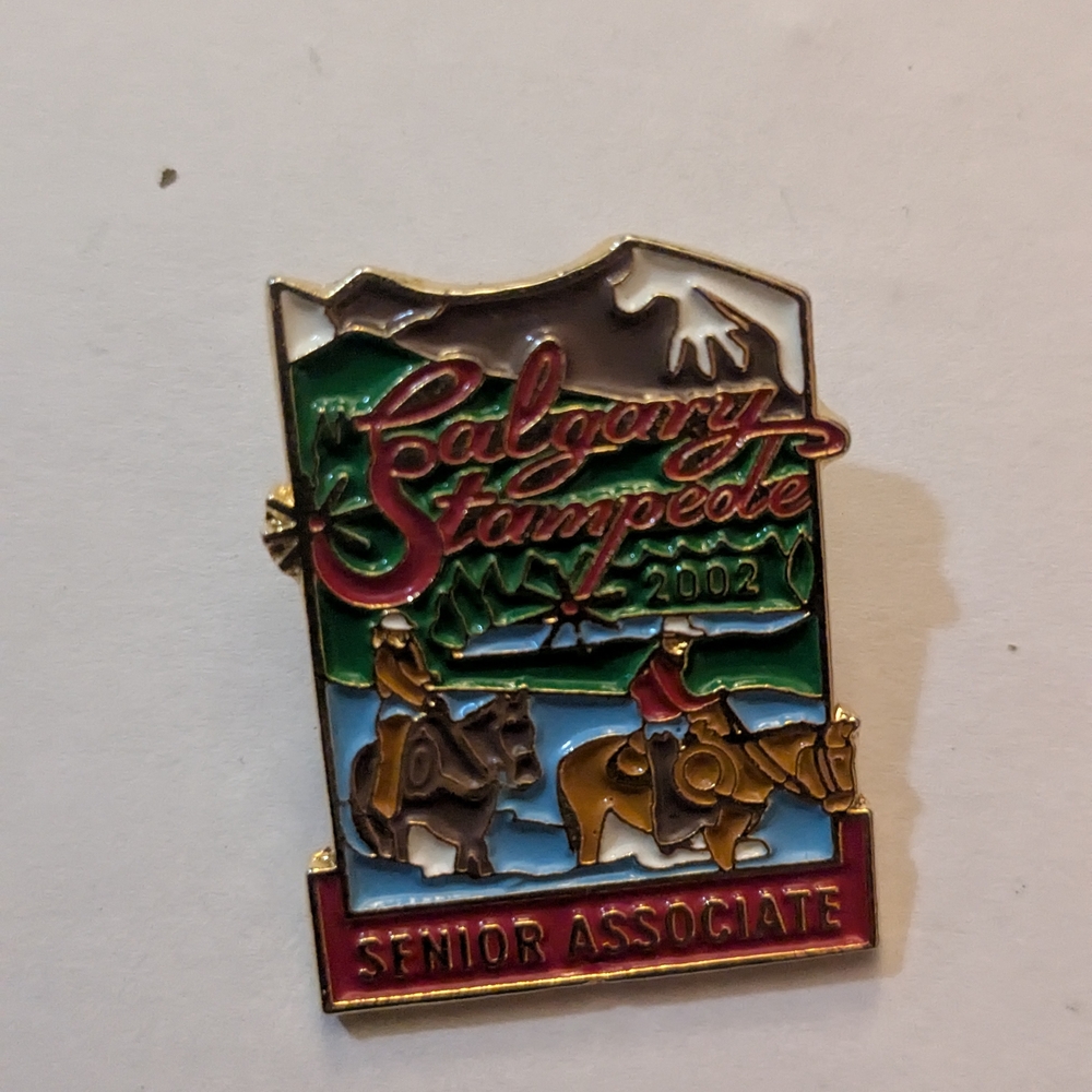 Source Unknown Red and Green Enamel Brooch